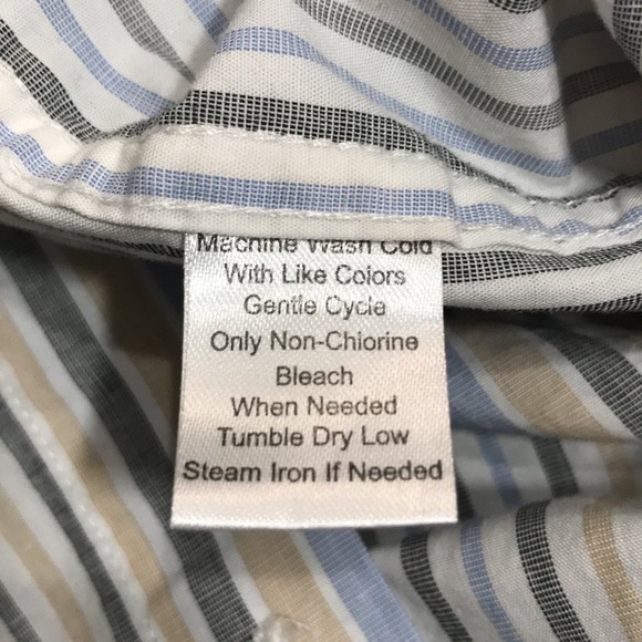 Joseph Abboud JOE Mens 100% Cotton Striped Dress Shirt Size XXL - Picture 7 of 8